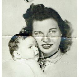 Mollie with her first son