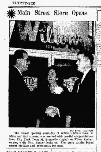 Wilton Store Opening Announcement
