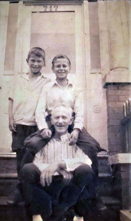 Morris and his 2 youngest sons, Peter and Rudy, 1920
