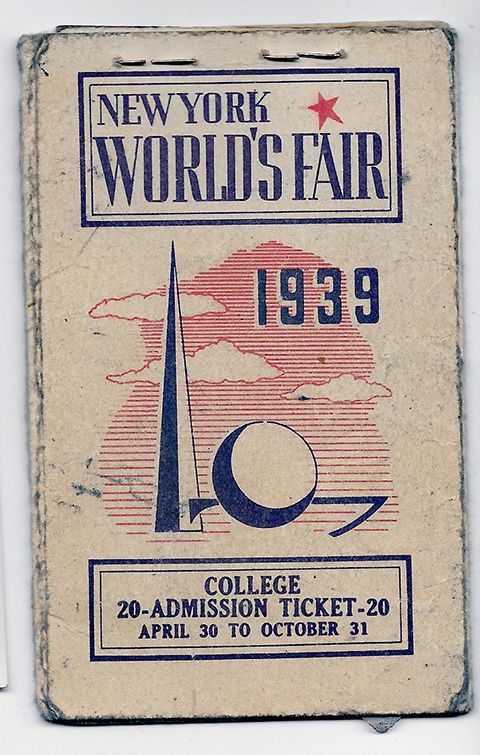 1929 World's Fair Ticket