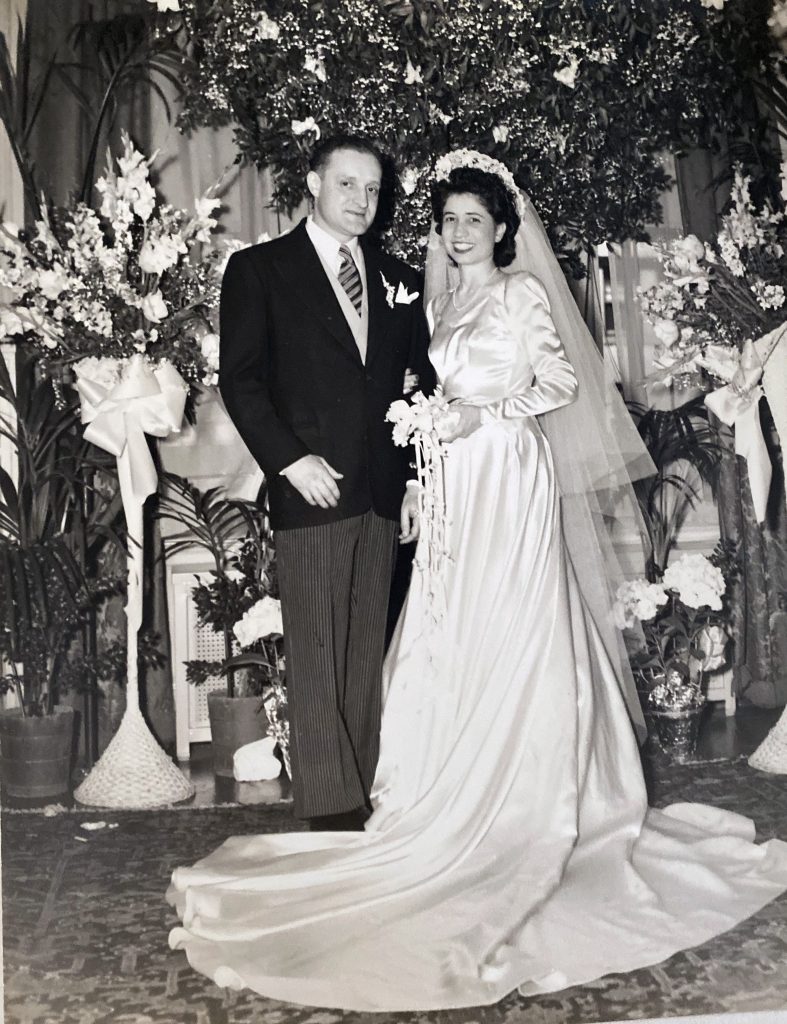 Arthur and Lois Blieden wedding portrait