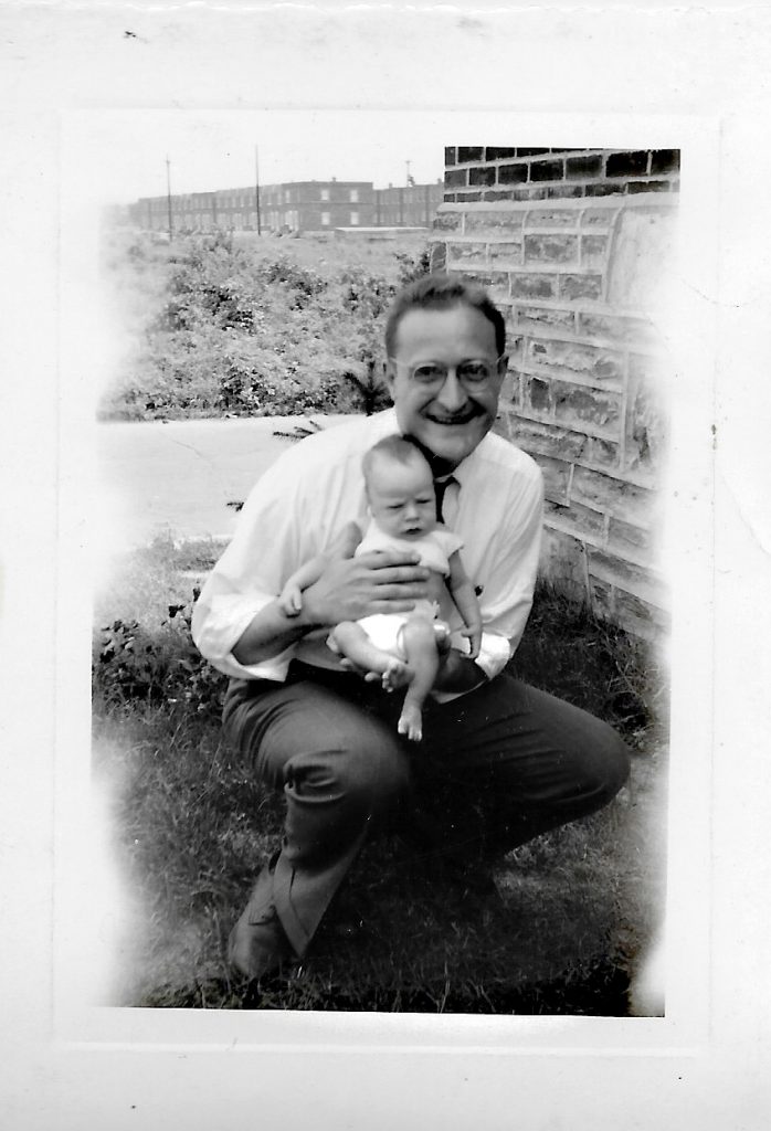 Arthur holding his nephew, Harvey