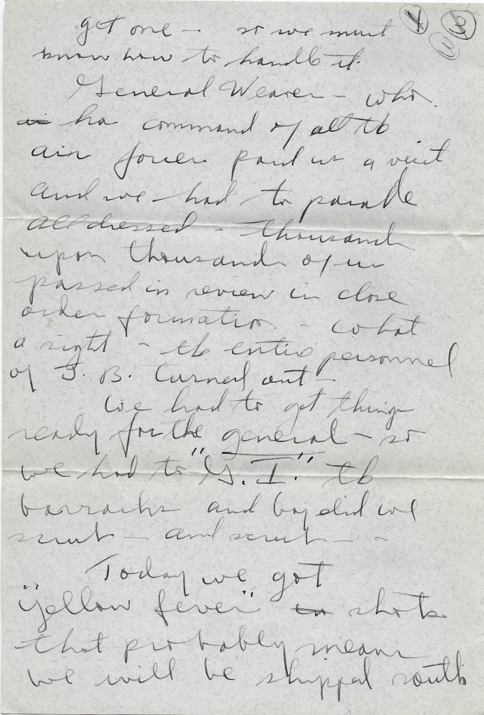 10/3/1942 letter from Bernie to Art p.3