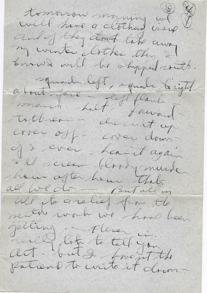 10/3/1942 letter from Bernie to Art p.4