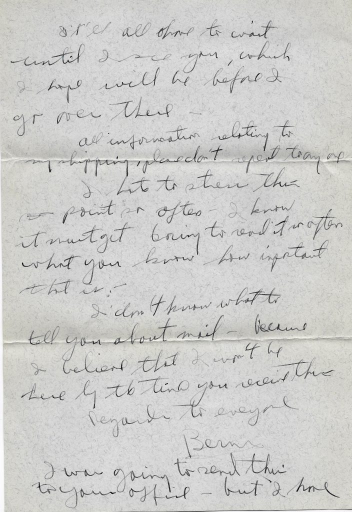 10/3/1942 letter from Bernie to Art p.5