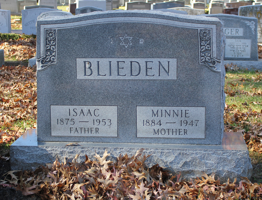 Isaac and Minnie Blieden Gravestones