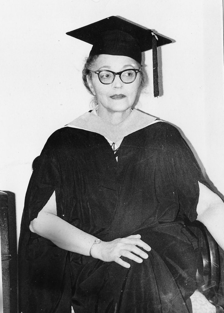 Mildred Rich graduation college in 1968