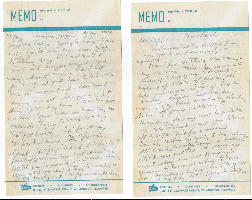 8171944 Letter to Art from Mildred, p1