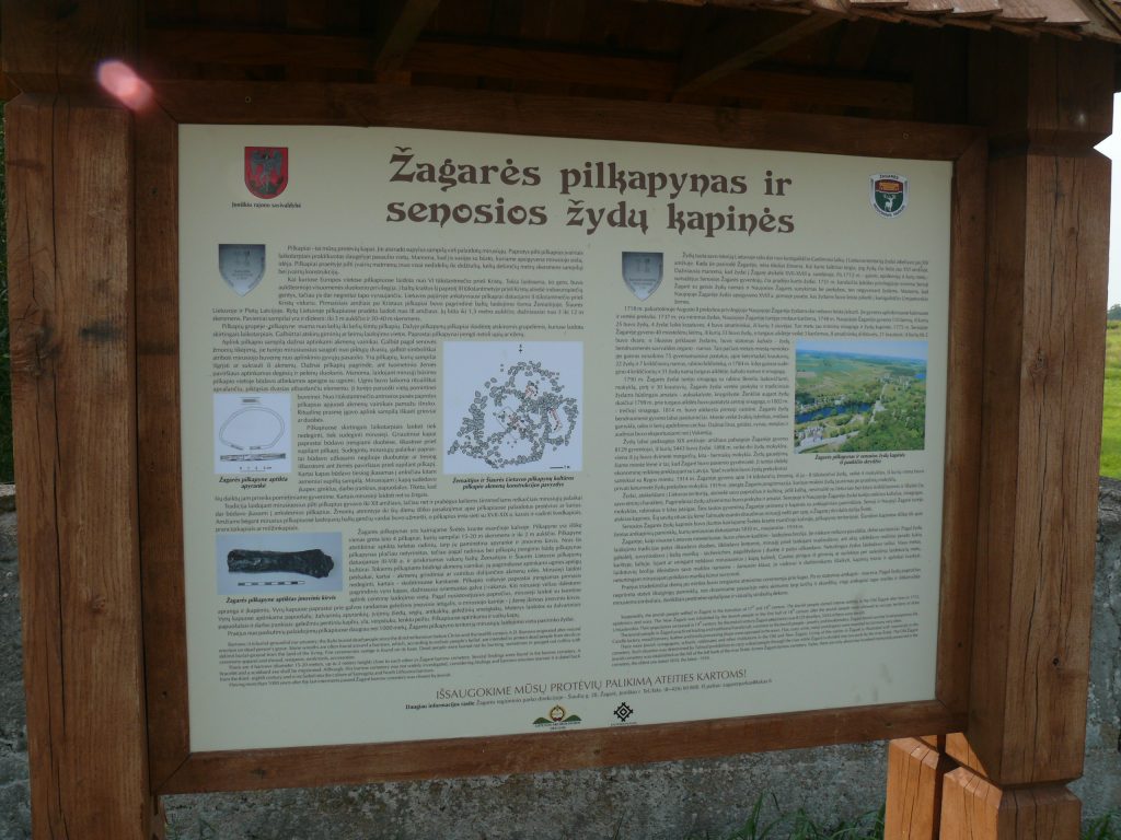 Park Notice Board in Zagare, Lithuania