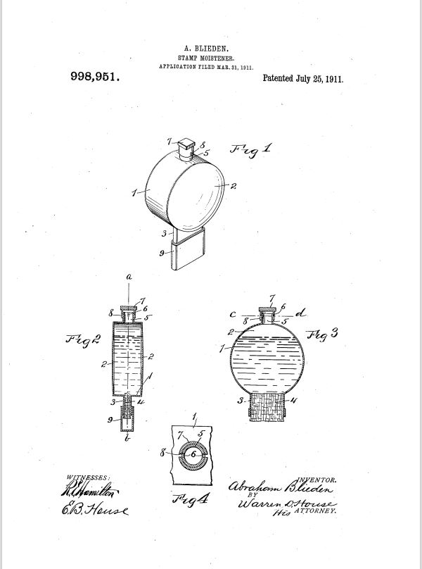 Abe Blieden's Patent, 1911
