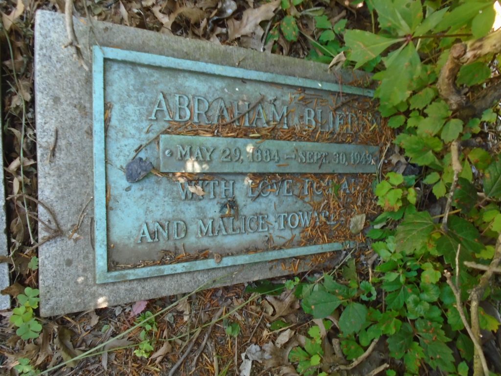 Abe Blieden's gravestone