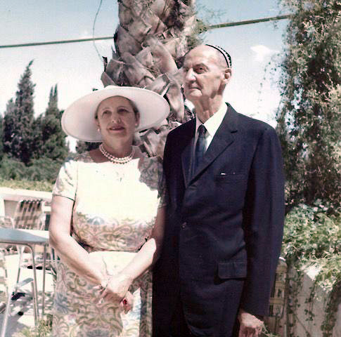 1964 - Rebecca and B. Milton in Jerusalem