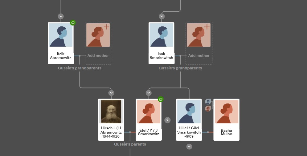 family tree of Etel Smarkovitch