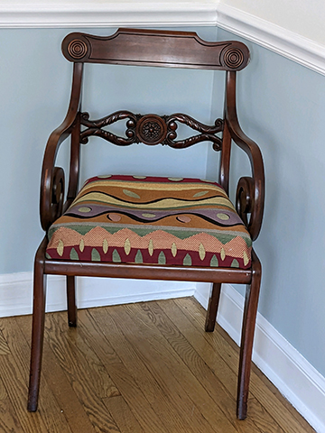Aunt Mildred's chair refinished