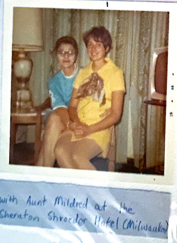 Aunt Mildred and Tara in MIlwaukee, circa 1968