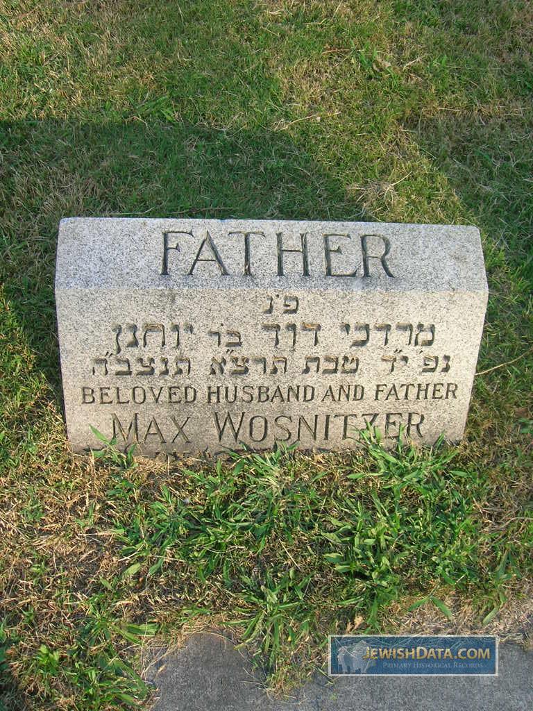 Gravestone of Max Wosnitzer