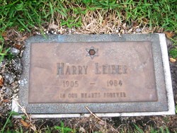 Harry Leiber Gravestone.