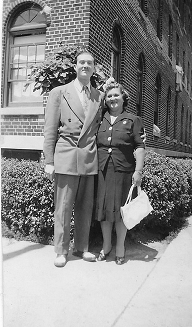Marcy and his mother, circa 1947